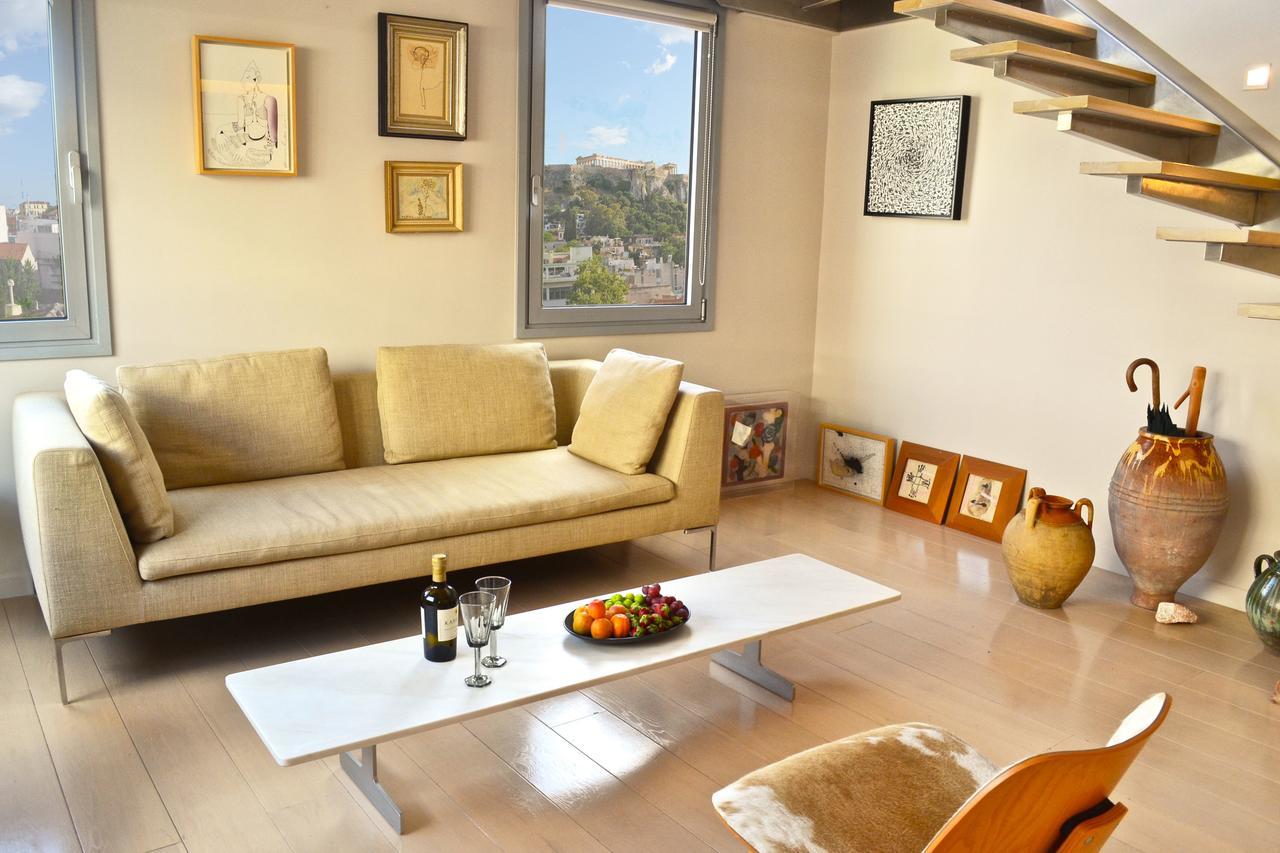 Апартаменты Hidesign Athens Acropolis Luxury Penthouse In Plaka Экстерьер фото